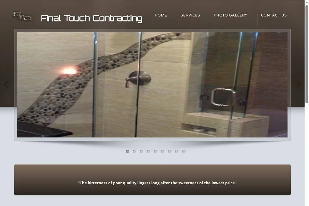 Final Touch Contracting cover