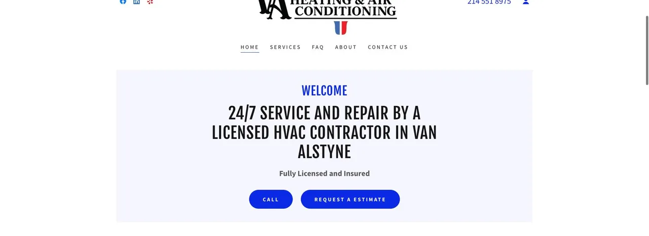 VA Heating and Air Conditioning cover