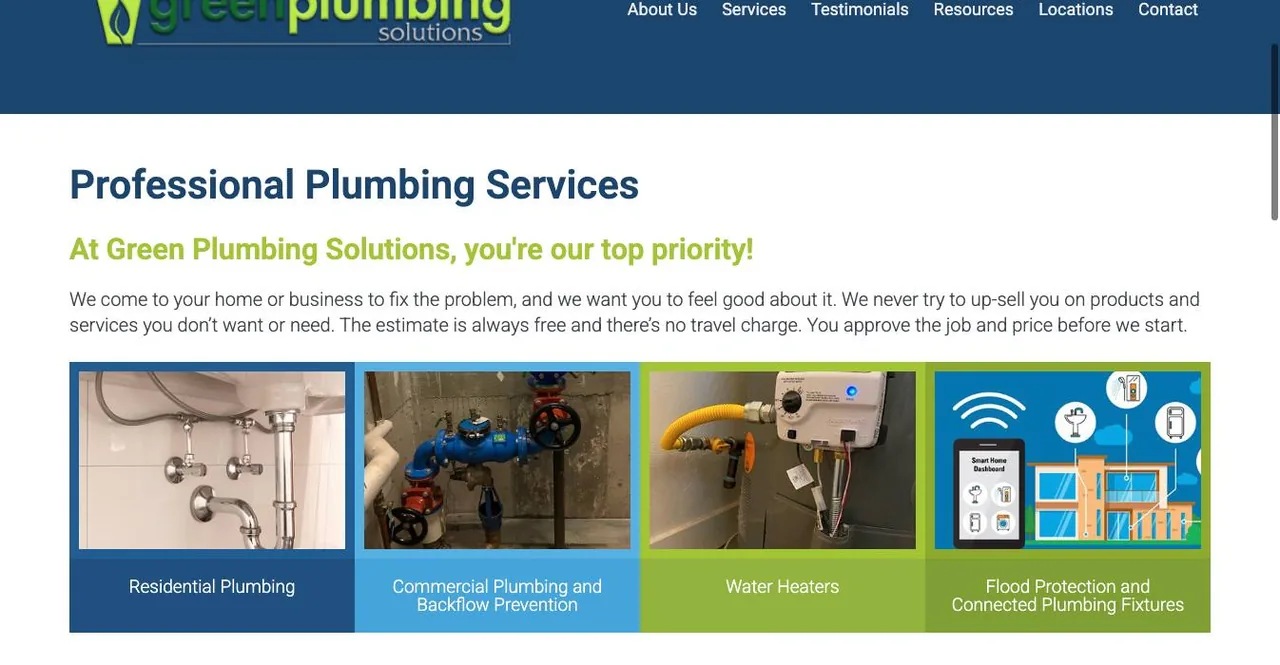 Green Plumbing Solutions cover
