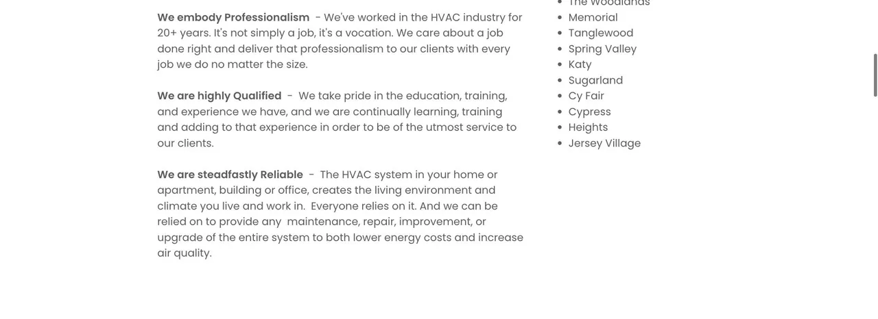 Texas AC and Heating cover