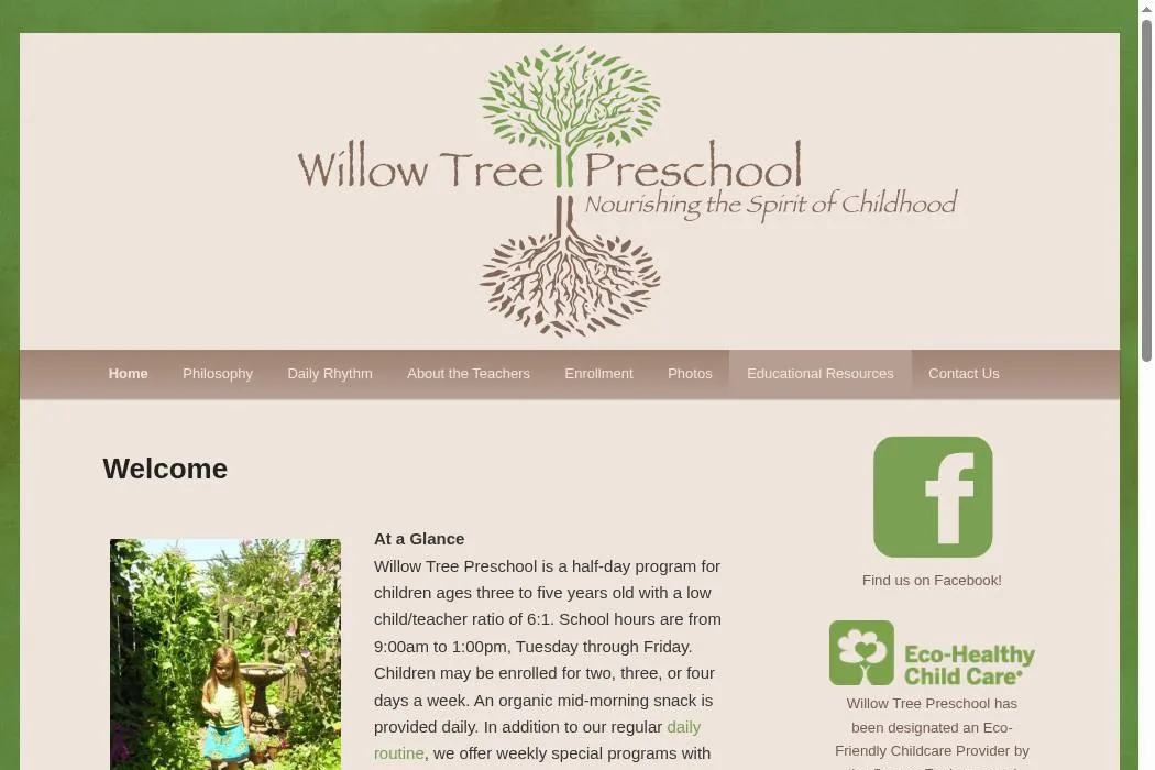 Willow Tree Preschool cover