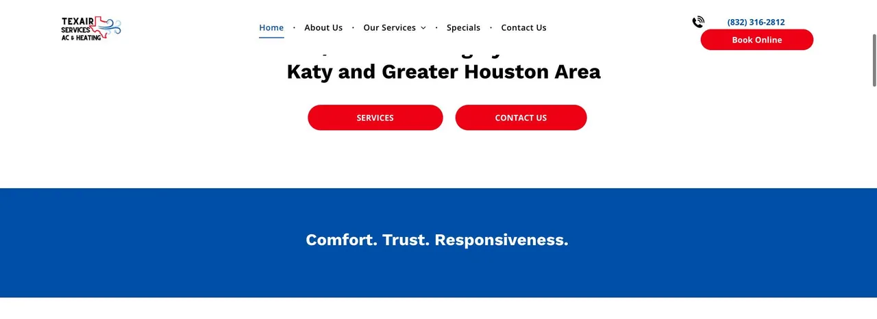 Texair Services A/C & Heating cover