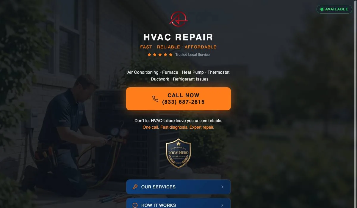 HVAC REPAIR cover