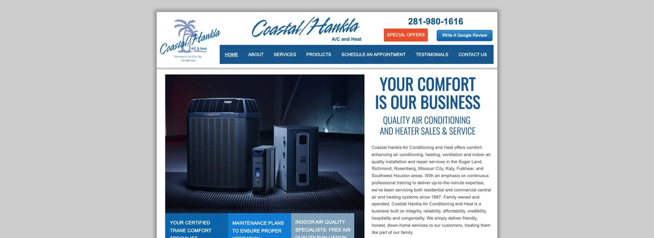 Coastal Hankla A/C & Heat cover