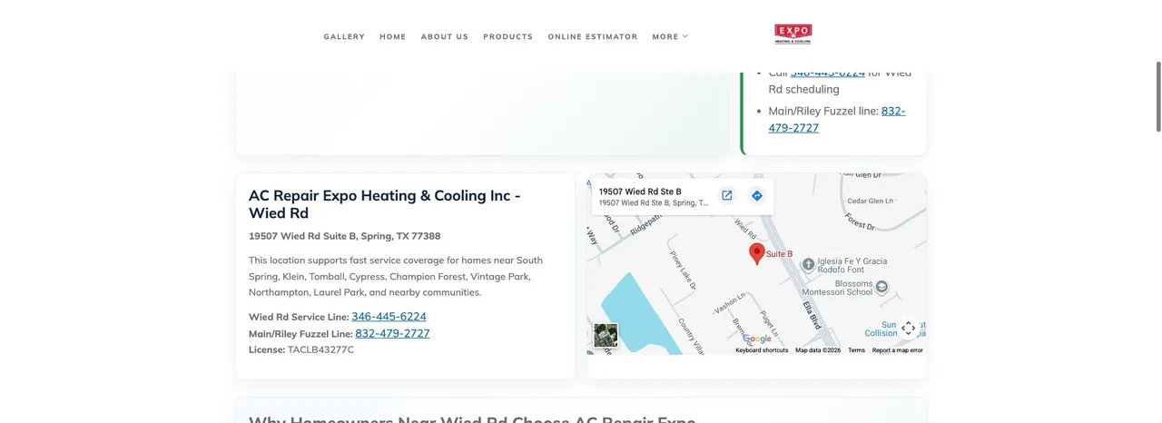 AC Repair Expo Heating & Cooling Inc cover