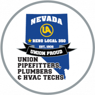UA Local 350 Plumbers, Pipefitters and Service Technicians logo