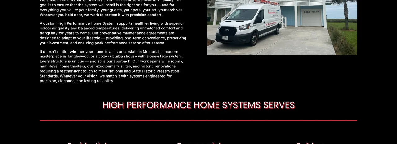 High Performance Home Systems cover