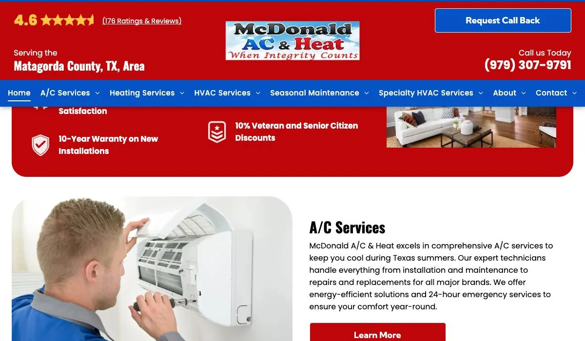 McDonald A/C & Heat cover