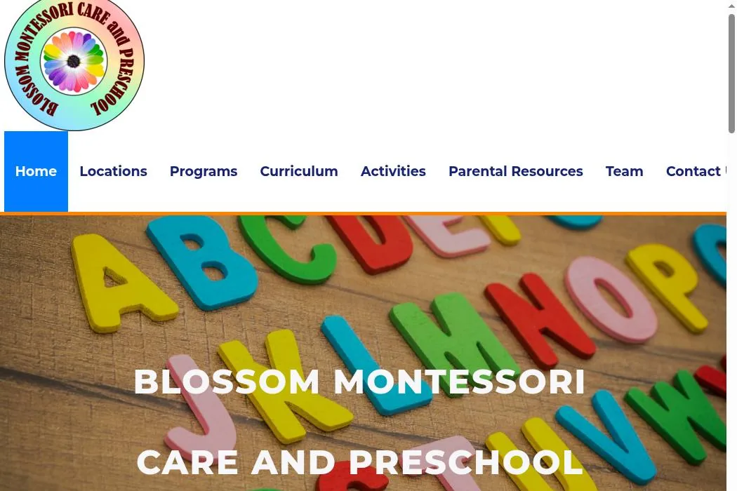 Blossom Montessori Care and preschool cover