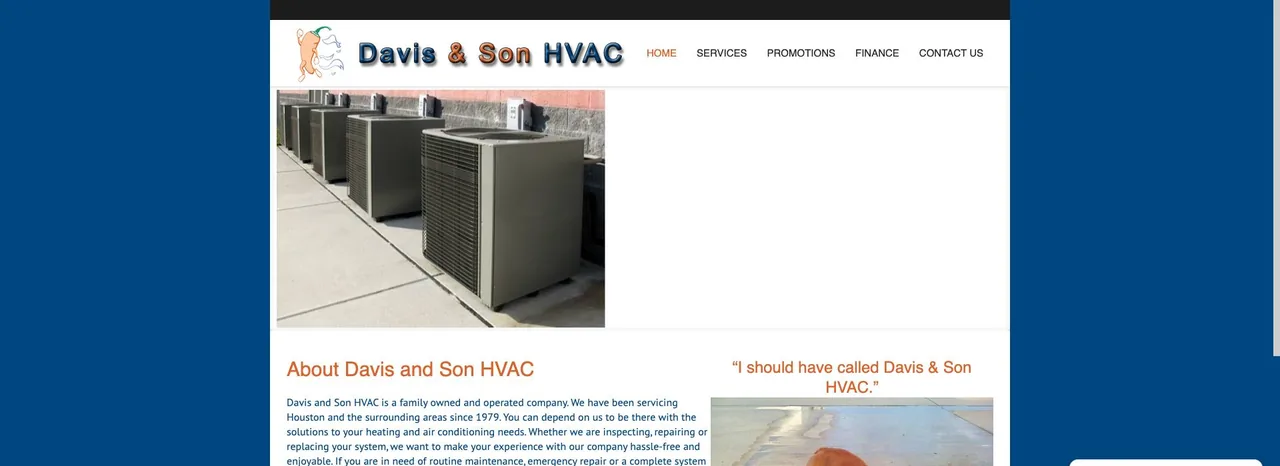 Davis and Son HVAC cover