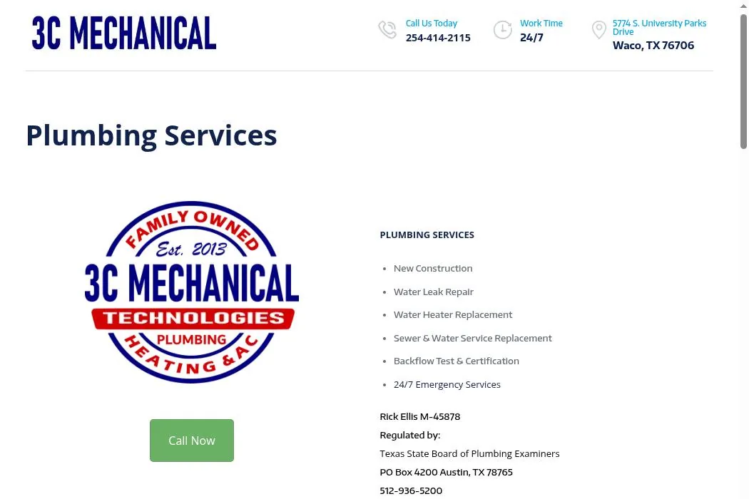 3C Mechanical Technologies, Inc. cover