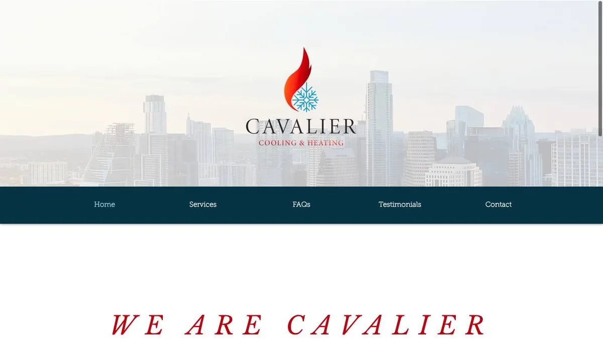 Cavalier Cooling and Heating cover