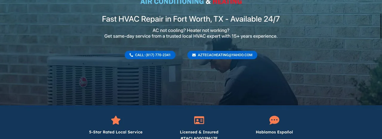 Aztec Air Conditioning and Heating cover