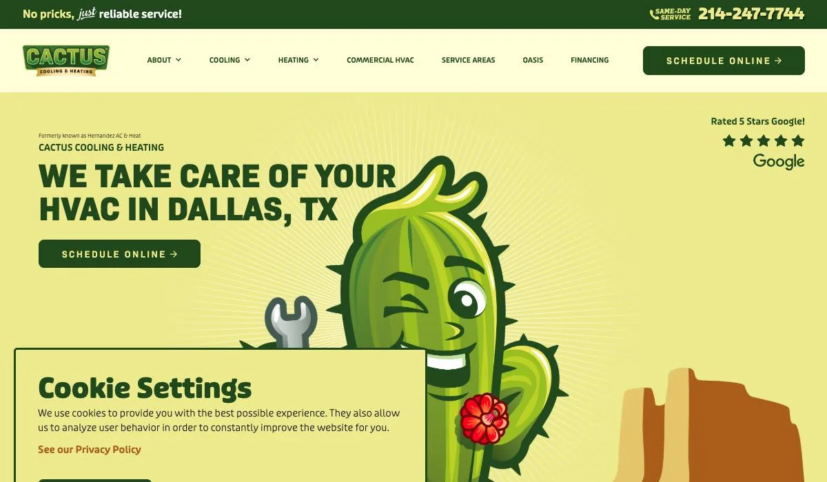 Cactus Cooling & Heating cover
