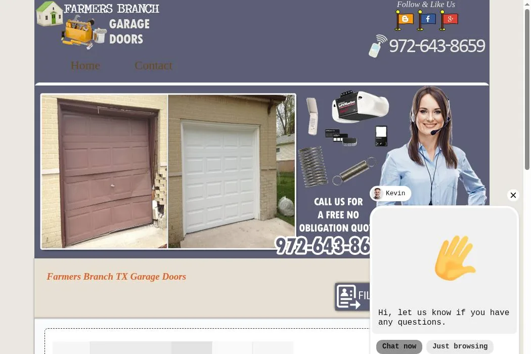 Farmers Branch TX Garage Doors cover