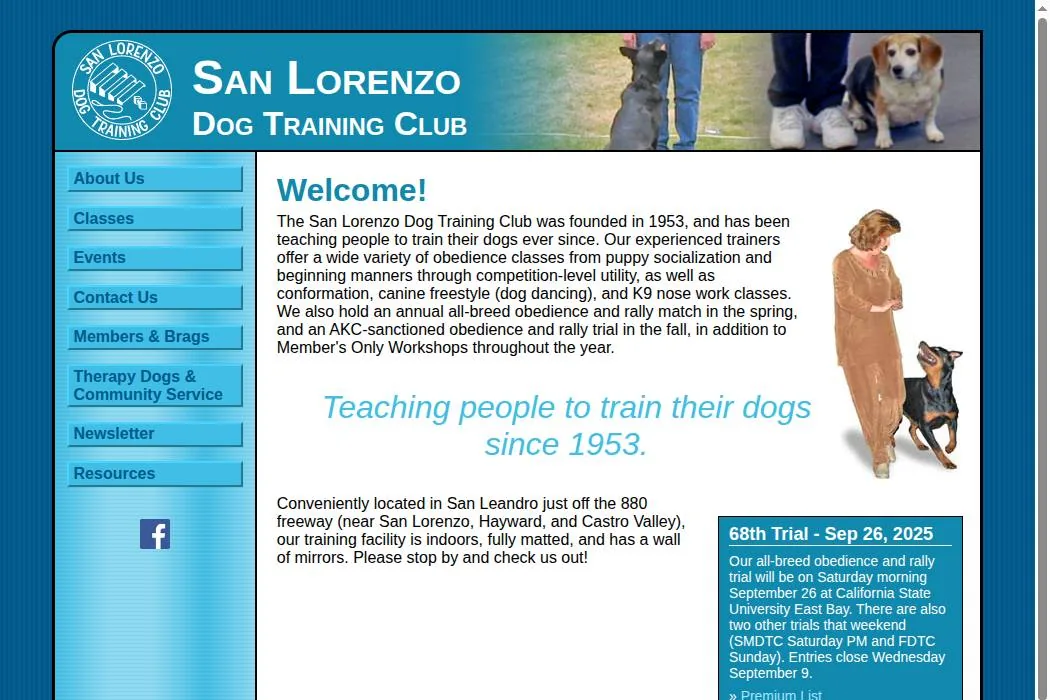 San Lorenzo Dog Training Club cover