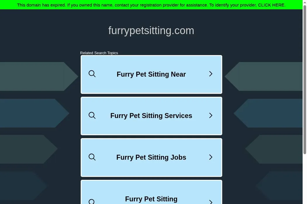 Furry Pet Sitting cover