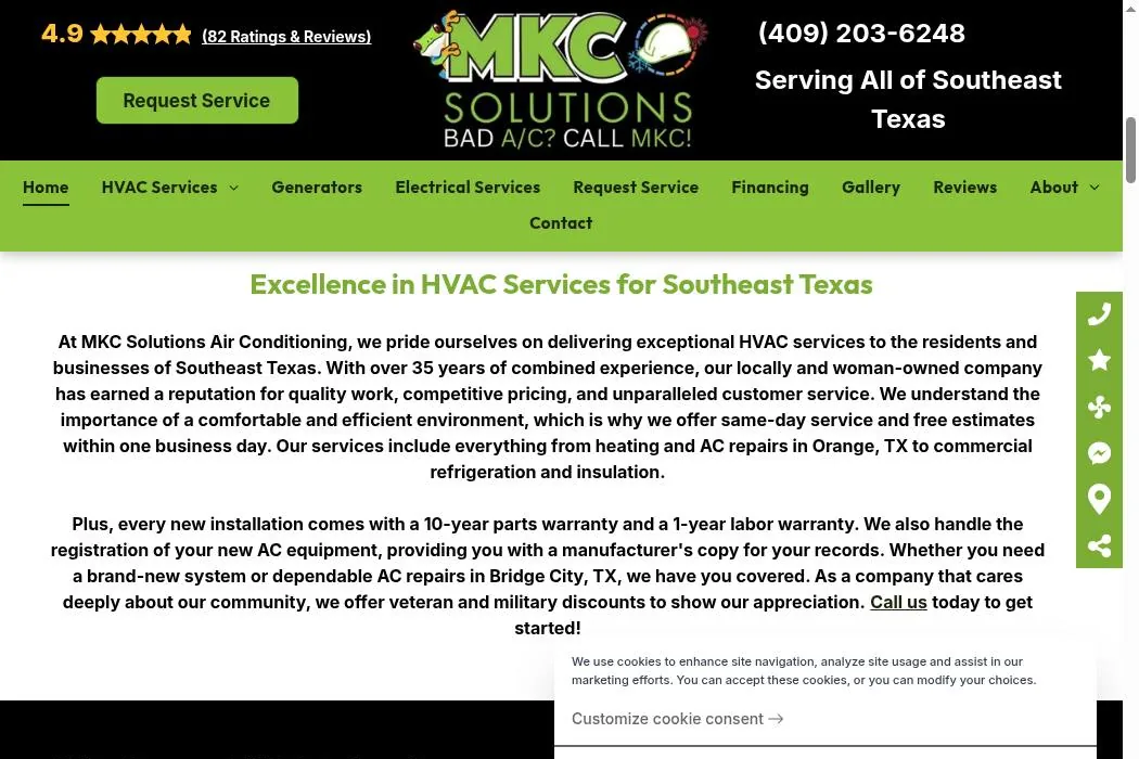 MKC Solutions Air Conditioning cover
