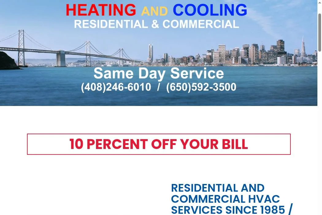 Bay Area HVAC cover