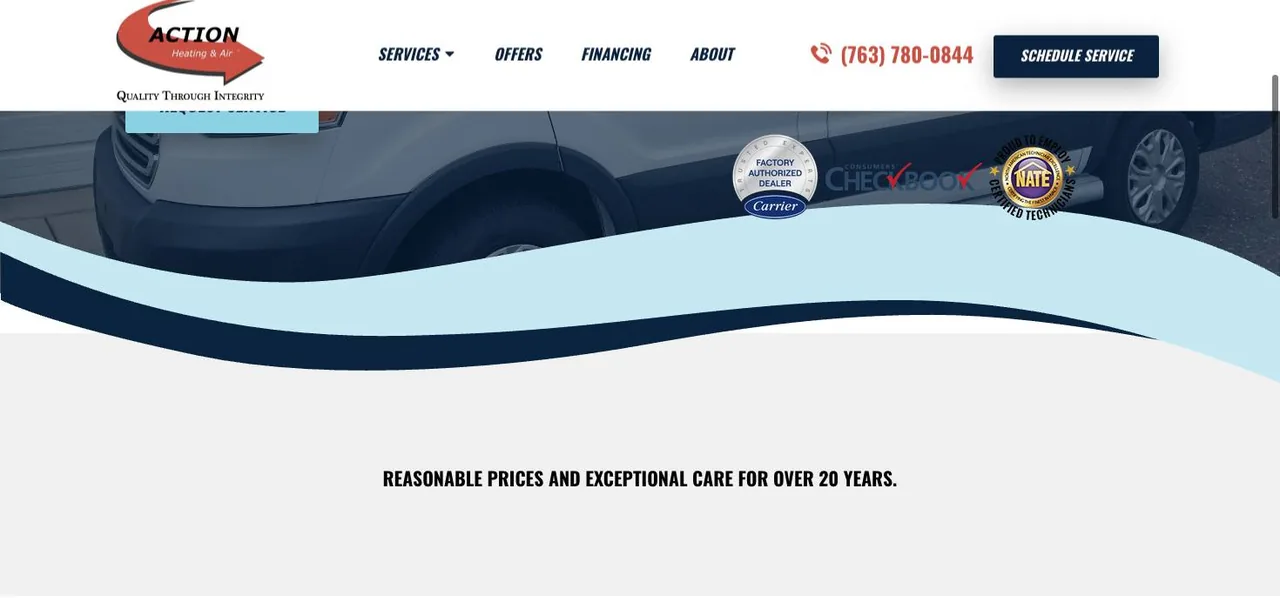 Action Heating and Air Conditioning, Inc. cover