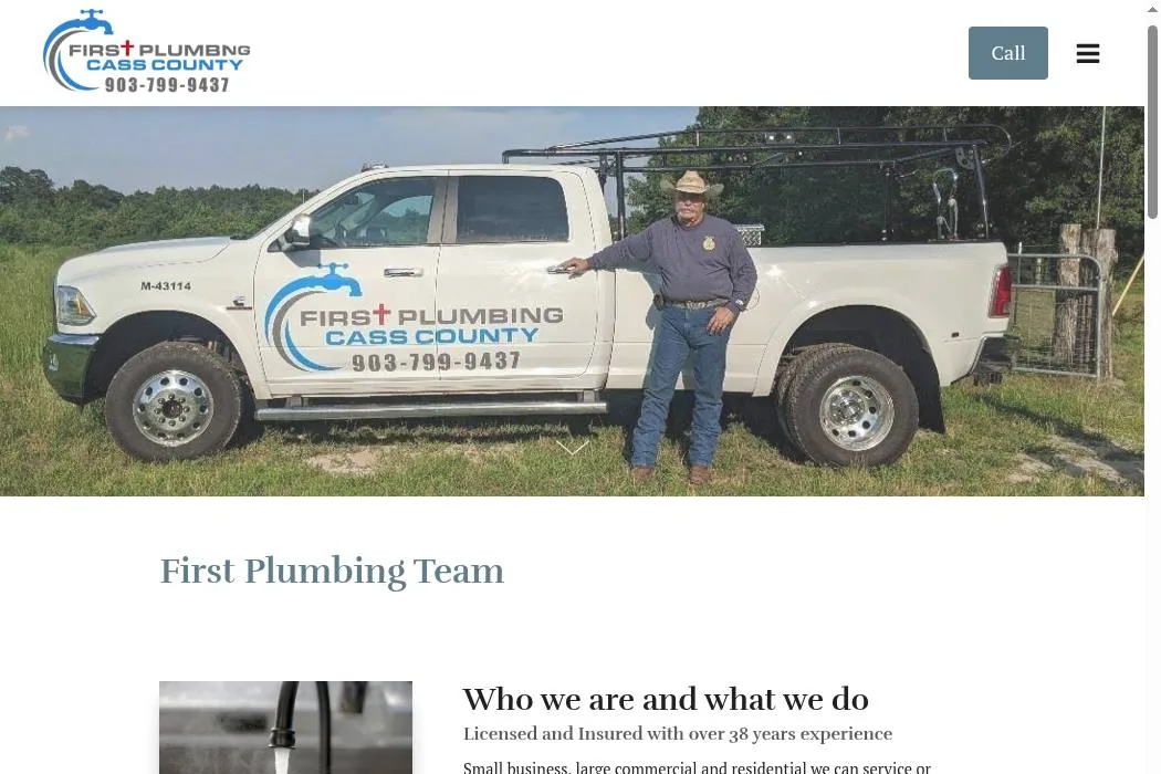 First Plumbing of Cass County cover