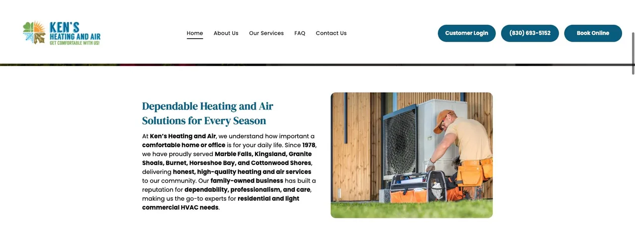 Ken's Heating and Air cover