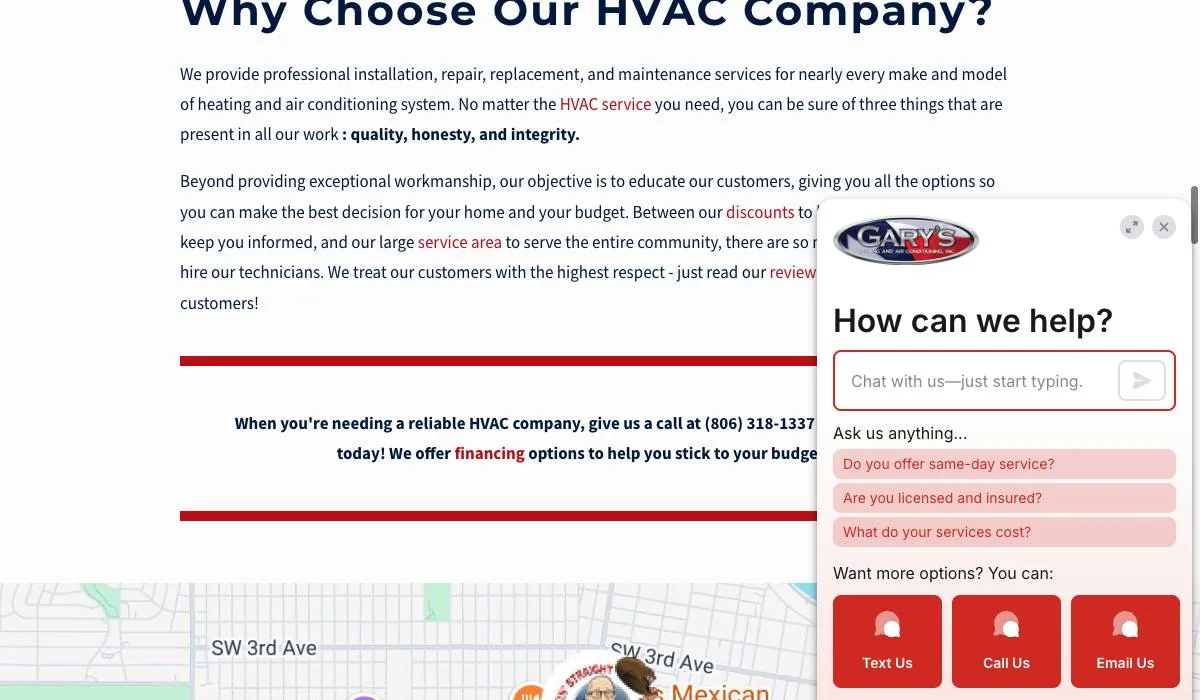 Gary's Heating and Air Conditioning, Inc. cover