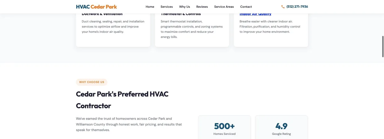 HVAC Cedar Park cover