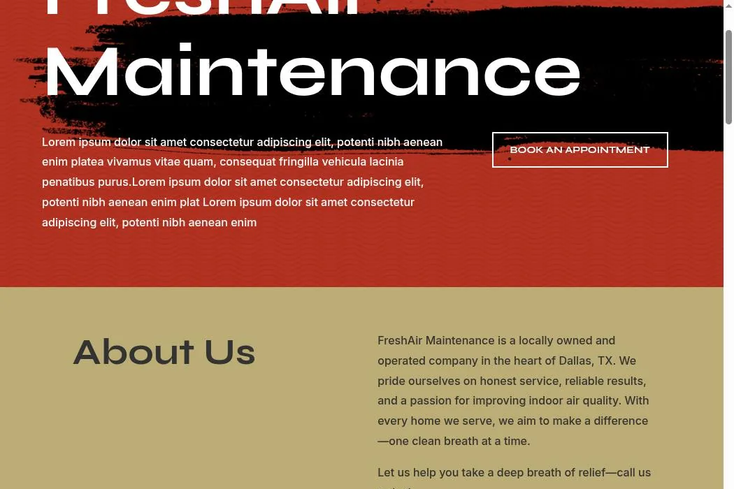 FreshAir Maintenance cover