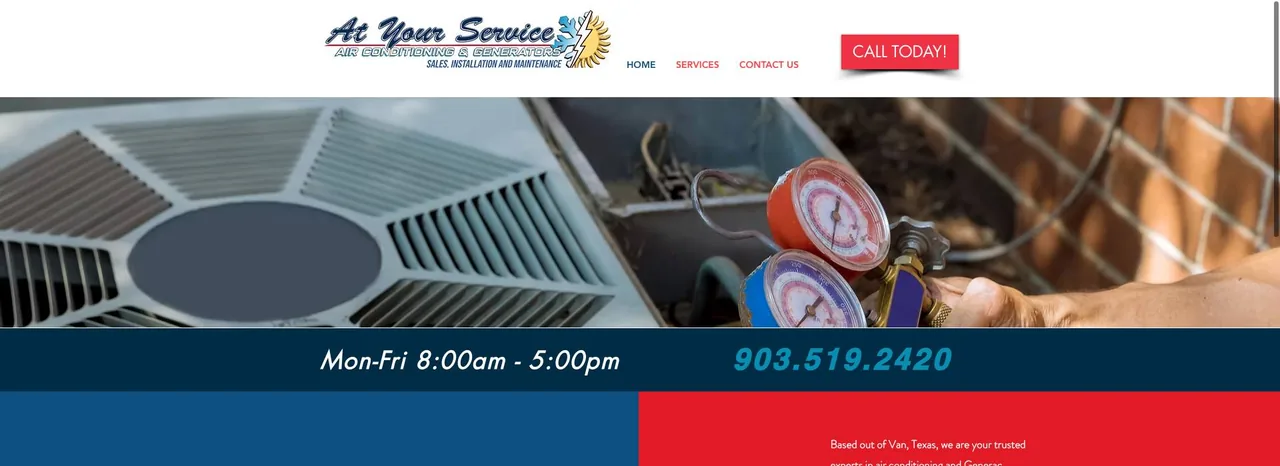 At Your Service Air‑Conditioning & Appliance cover