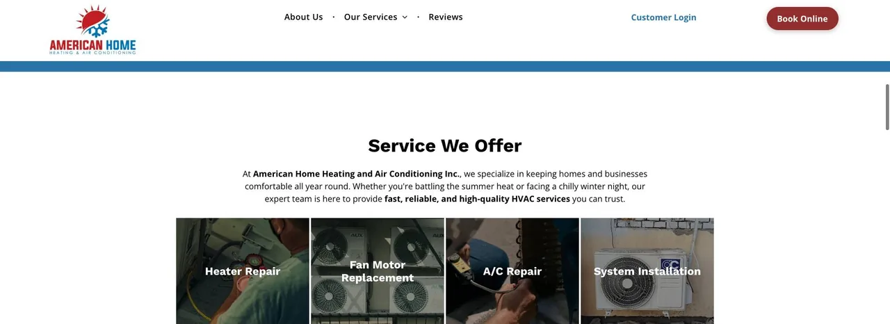American Home Heating and Air Conditioning, Inc cover