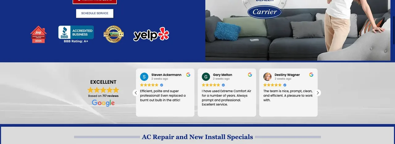 Extreme Comfort Air Conditioning and Heating cover