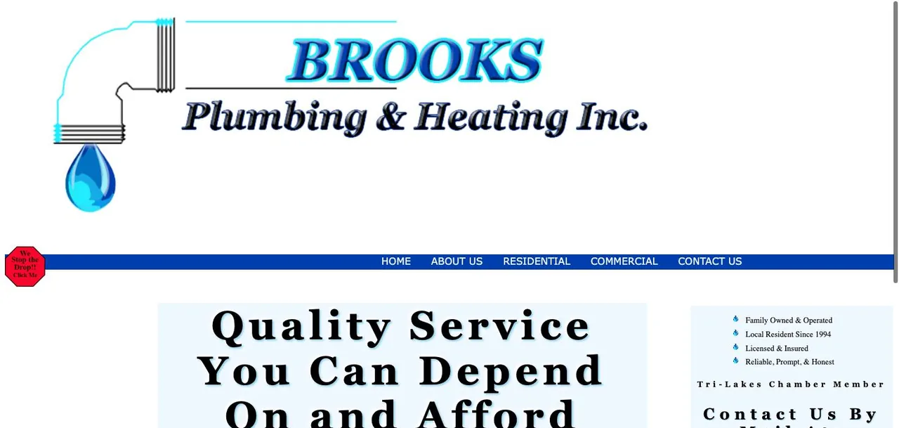 Brooks Plumbing & Heating Inc. cover