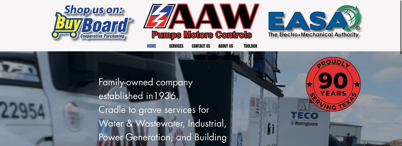 AAW Pumps, Motors, and Controls cover