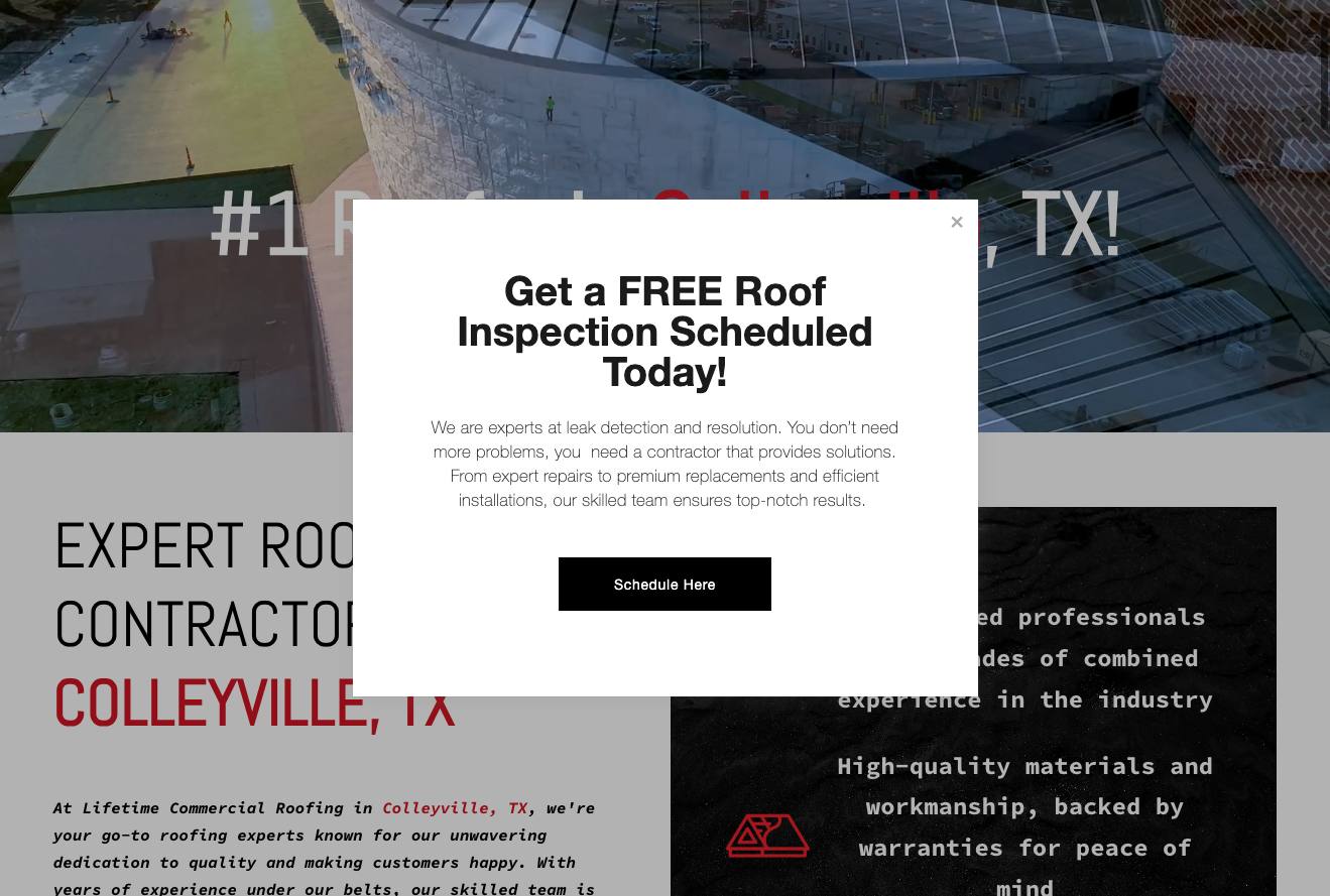 Lifetime Commercial Roofing cover
