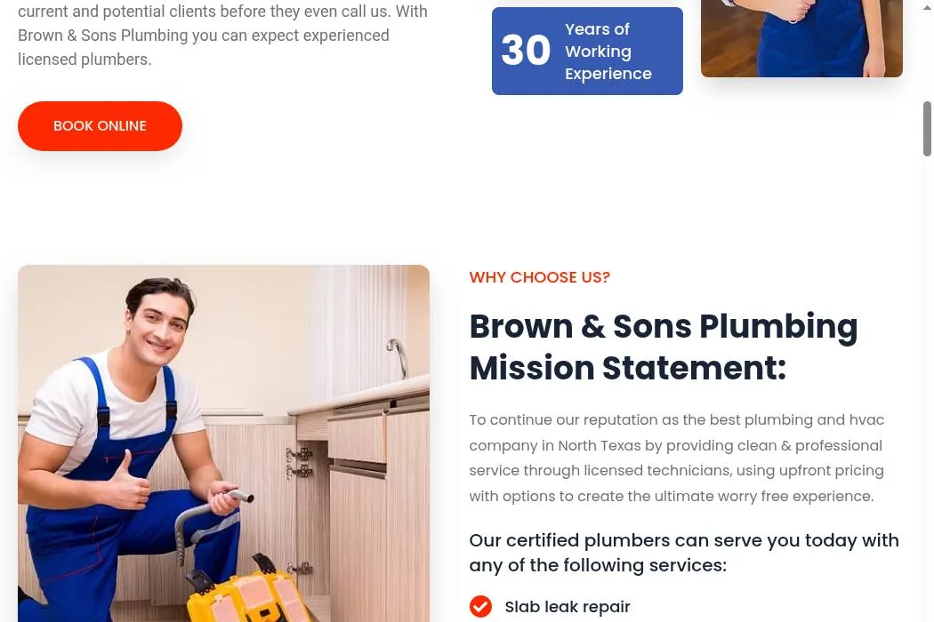 Brown & Sons Plumbing cover