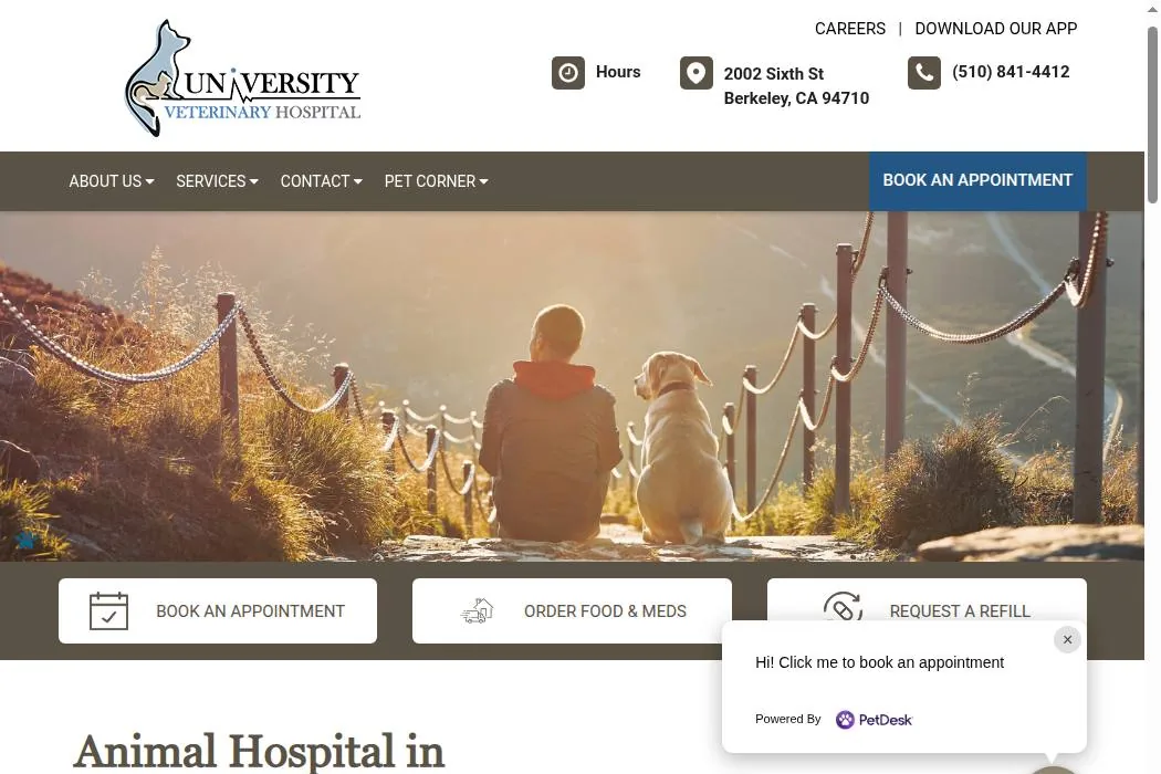 University Vet Hospital cover