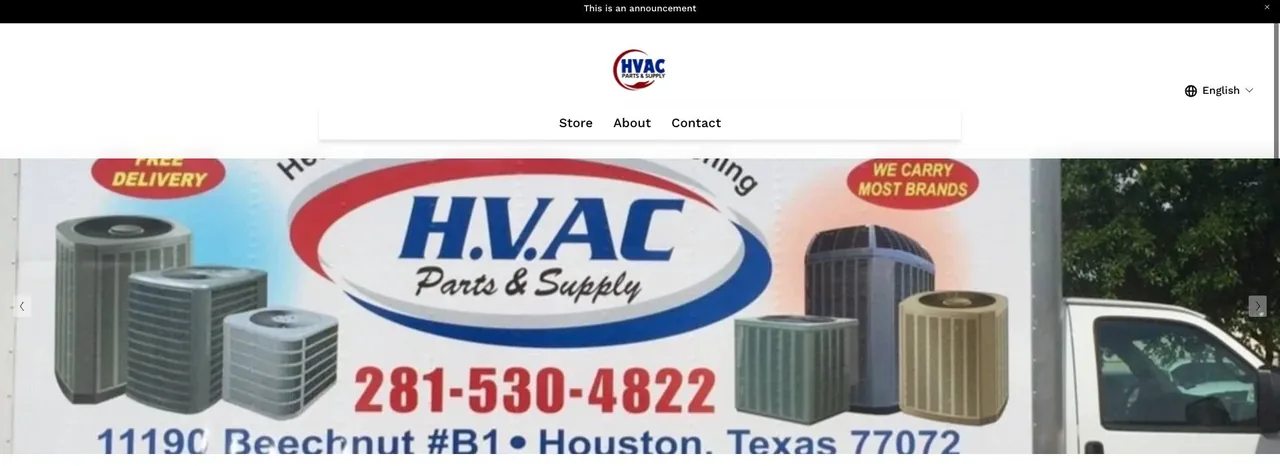 HVAC Parts & Supply cover