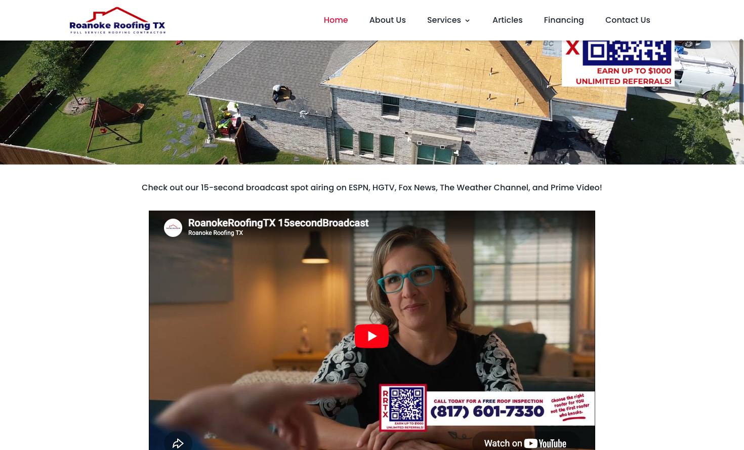 Roanoke Roofing TX cover