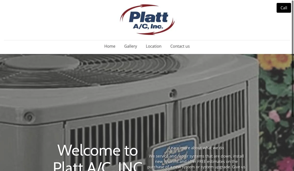 Platt A/C, INC cover
