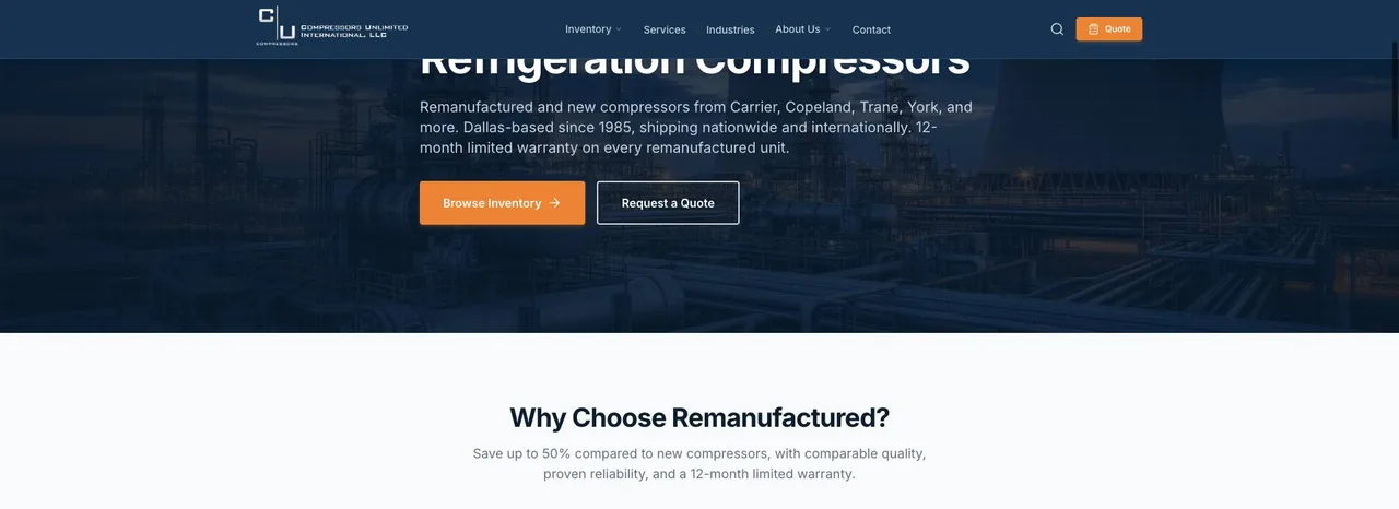 Compressors Unlimited cover