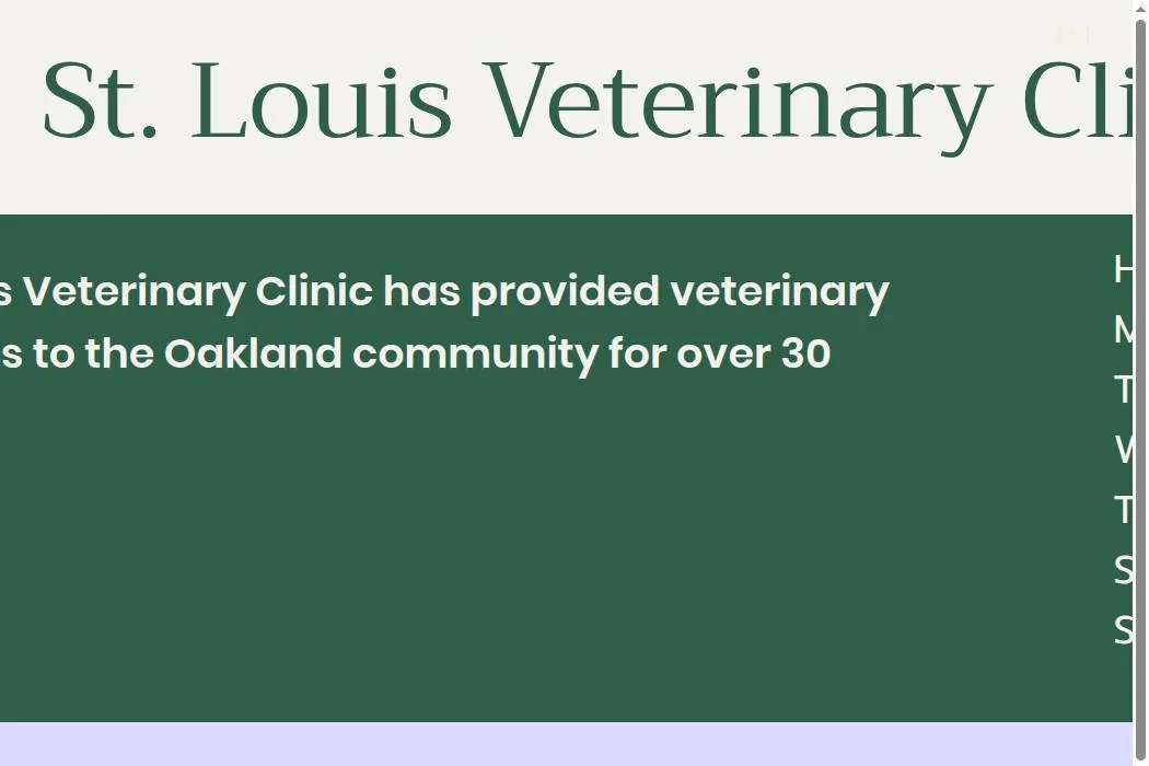 St. Louis Veterinary Clinic cover
