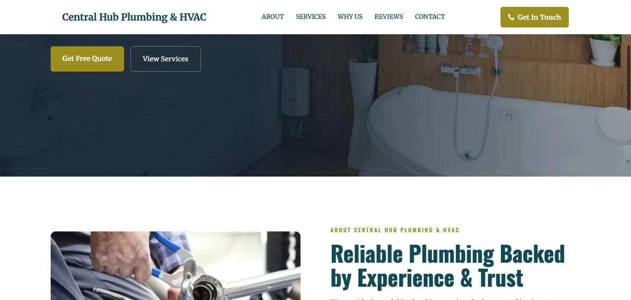Central Hub Plumbing & HVAC cover
