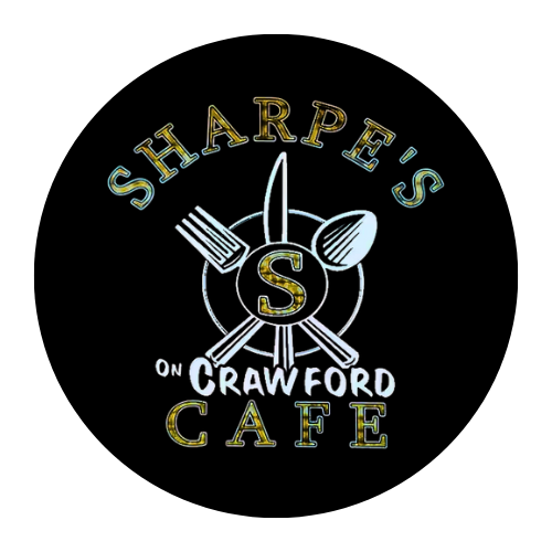 Sharpe's Cafe on Crawford logo