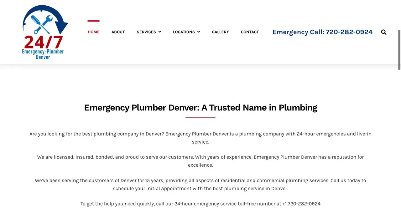 Emergency Plumber Denver cover