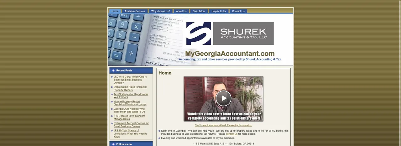 Shurek Accounting & Tax cover