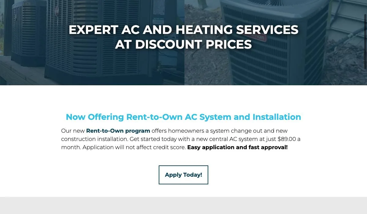 Discount AC and Heating cover