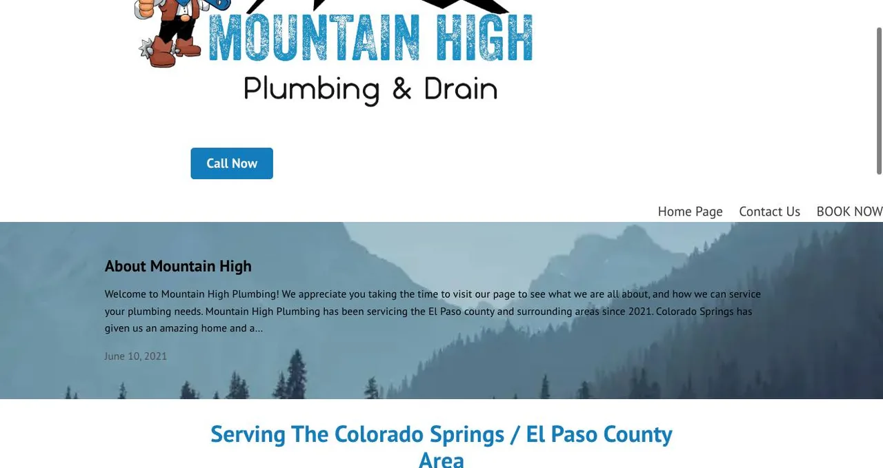 Mountain High Plumbing cover