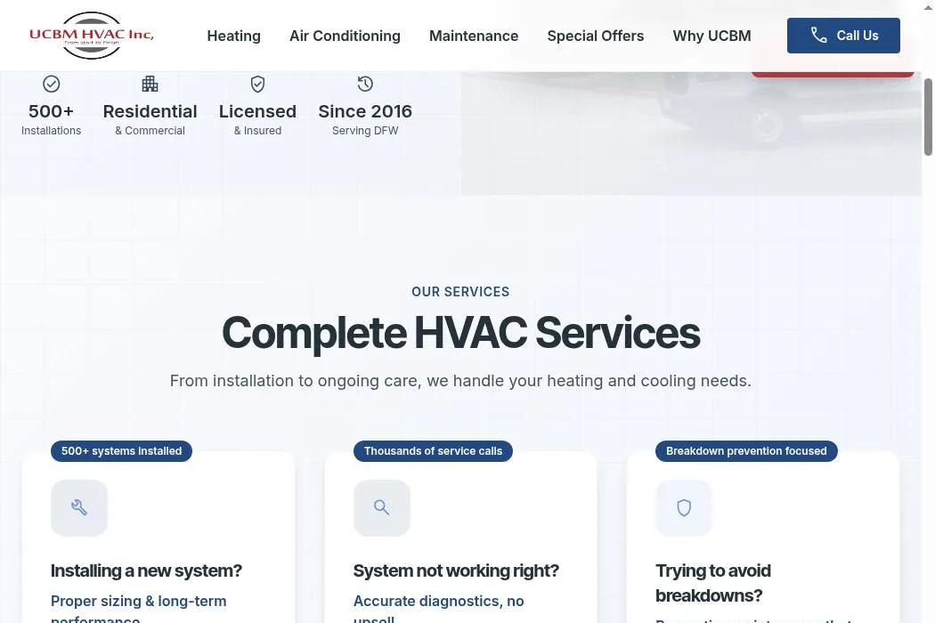 UCBM HVAC cover