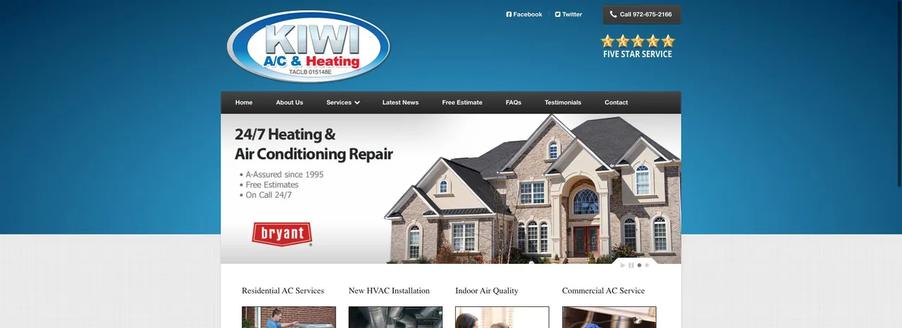 Kiwi AC & Heating cover